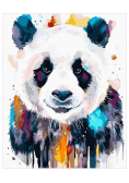 Malowanie po numerach - Słodka panda 40x50cm