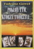 Pokłon tym którzy tworzyli