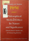 Philosophical Medical Ethics Its Nature and Significance