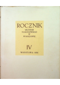 Rocznik Muzeum Narodowego w Warszawie tom IV