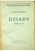 Dziady część I II i IV 1946 r.
