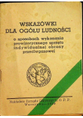 Wskazówki dla ogółu ludności 1939 r.