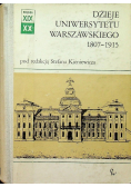 Dzieje Uniwersytetu Warszawskiego 1807 1915