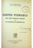 Rachunek wyrównawczy 1923 r.