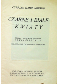 Czarne i białe kwiaty 1922 r.