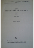Akta stanów Prus Królewskich tom V