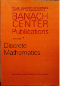 Banach Center Publications Discrete Mathematics volume 7
