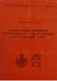 Studia i kursy zawodowe na Uniwersytecie Jagiellońskim w latach 1868  /  69 do 1938  /  39