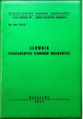 Słownik podstawowych terminów wojskowych