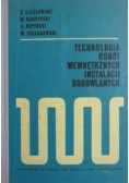 Technologia robót wewnętrznych instalacji budowlanych