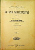 Kazania Wielkopostne Tom I 1906 r.