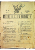 Dziennik rozkazów wojskowych 1919 r.