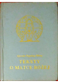 Franciszkanie średniowieczni teksty o matce bożej