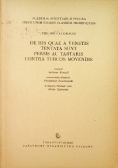 De his quae a venetis tentata sunt persis ac tartaris contra turcos movendis