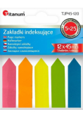 Zakładki indeksujące fluo 12x45mm 5x25 kartek