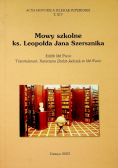 Mowy szkolne ks Leopolda Jana Szersznika