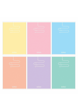 Zeszyt A5/60K kratka Pastel Color Blocking (5szt)