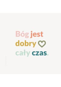 Podstawka korkowa - Bóg jest dobry KOLOR