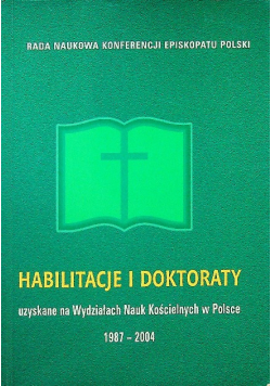 Habilitacje i doktoraty uzyskane na Wydziałach Nauk Kościelnych w Polsce 1987 - 2004