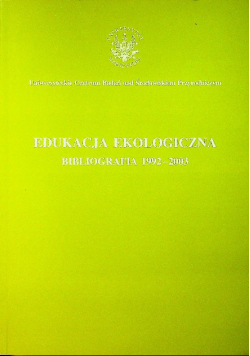 Edukacja ekologiczna bibliografia 1992 - 2003