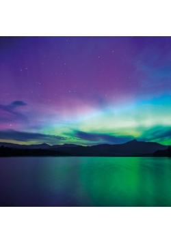 Karnet kwadrat z kopertą Northern light