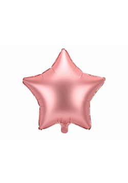 Balon foliowy Gwiazdka 48cm różowe złoto
