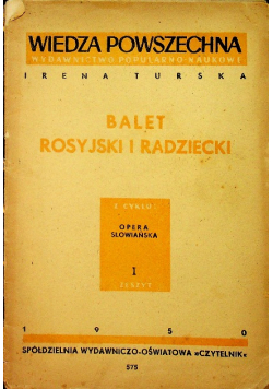 Balet rosyjski i radziecki Zeszyt I 1950 r