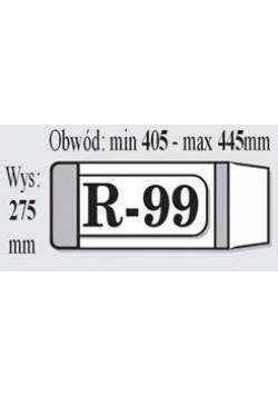 Okładka książkowa regulowana R99 (50szt) IKS