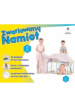 Zwariowany namiot żółto-niebieski