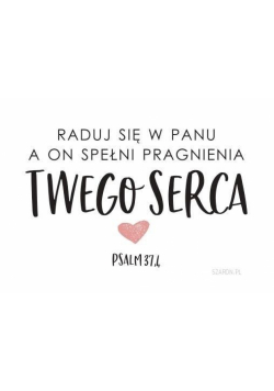 Magnes na lodówkę - Raduj się w Panu