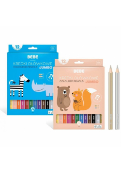 Kredki ołówkowe Jumbo BB Kids 12 kolorów