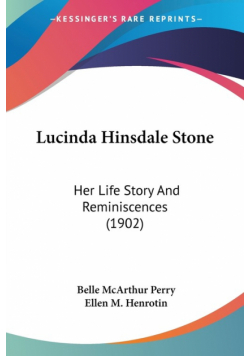 Lucinda Hinsdale Stone