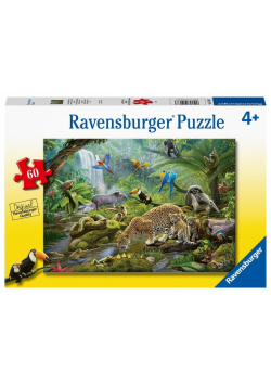 Puzzle 60 Zwierzęta z lasu tropikalnego