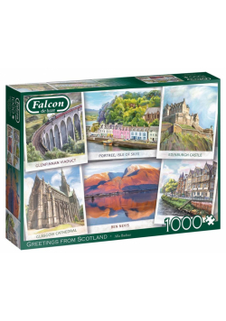 Puzzle 1000 Falcon Pozdrowienia ze Szkocji G3