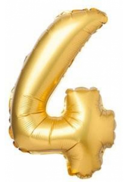 Balon foliowy matowy złoty 4 69cm