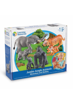 Duże figurki mamy i dzieci zwierzęta 6szt