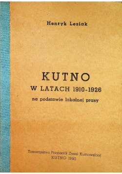 Kutno w latach 1910-1926
