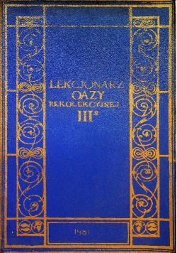 Lekcjonarz oazy rekolekcyjnej III stopnia
