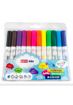 Pisaki Jumbo spiralne zapachowe 12 kolorów EASY