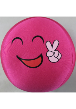 Piłka tekstylna 20cm Zabawne buzie