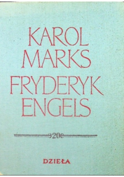 Marks Engels Dzieła Tom 20