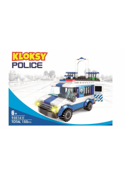Klocki Kloksy Policja więźniarka 150 elementów