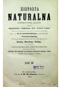 Historya Naturalna tom 2 1858 r.