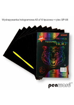 Wydrapywanka hologramowa A5 tęczowa