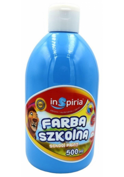 Farba szkolna niebieska 500ml
