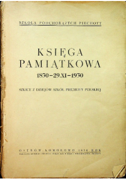 Księga pamiątkowa 1830 29 XI 1930 1930 r.