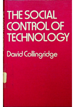The Social Control of Technology