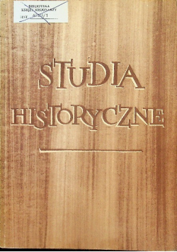 Studia Historyczne