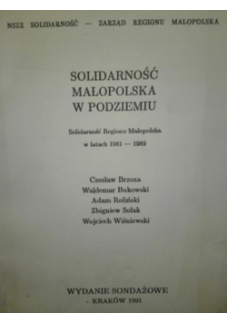 Solidarność małopolska w podziemiu