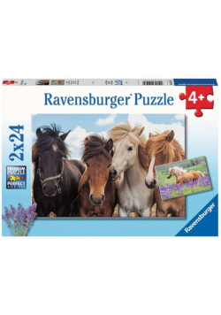 Puzzle 2x24 Konie